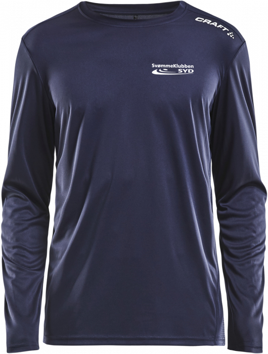 Craft - Sydswim Langærmet T-Shirt Herre - Navy blå & hvid