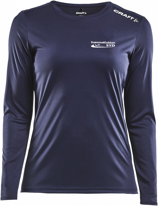 Craft - Sydswim Langærmet T-Shirt Dame - Navy blå & hvid
